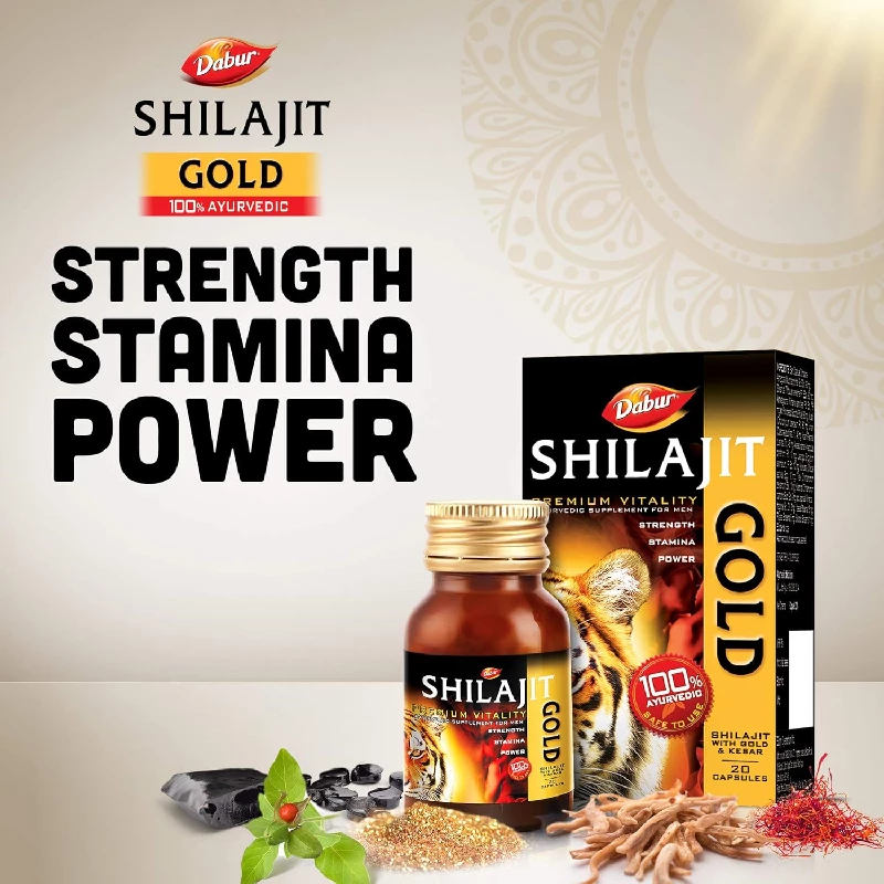 Dabur Shilajit Gold Capsule, 100 g-2.webp